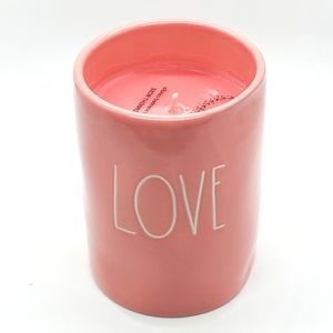 Rae Dunn love candle midnight rose scented